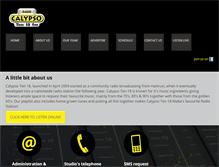 Tablet Screenshot of calypsoradio.com